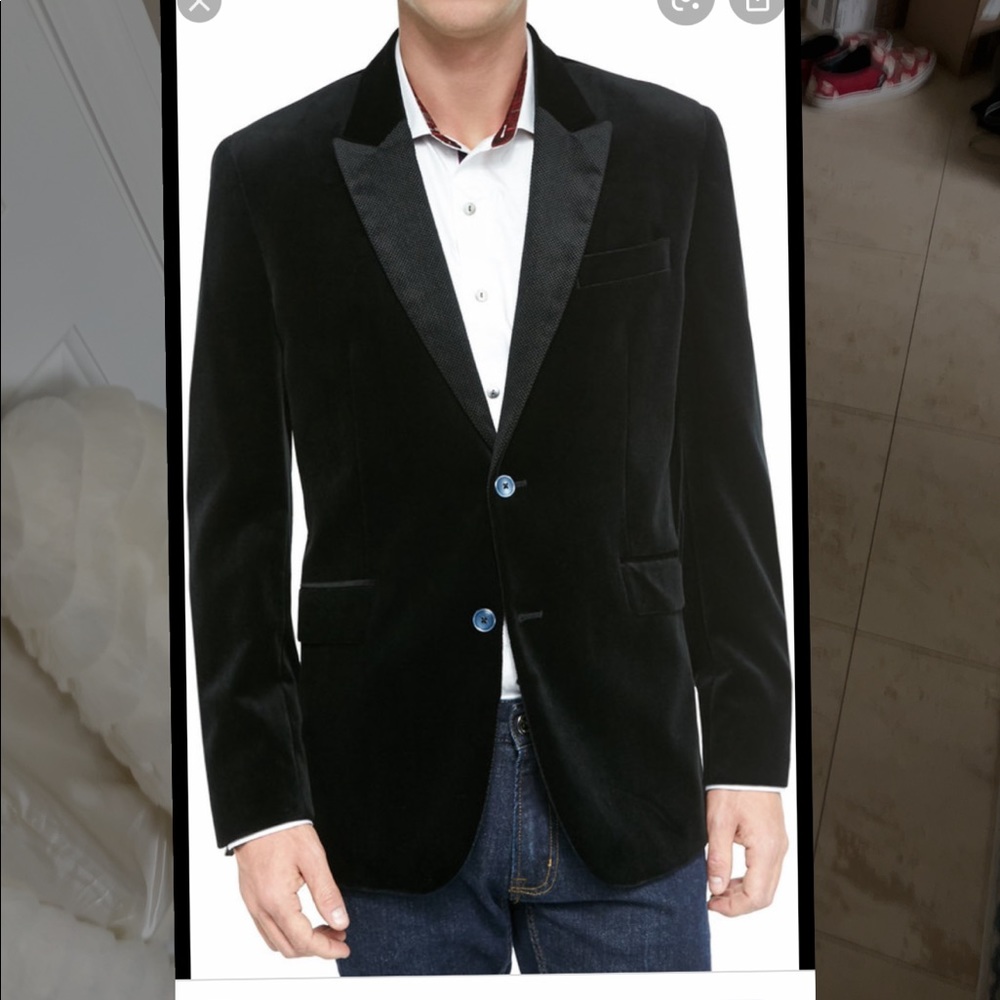 Robert Graham Lindenwood Velvet Jacket Black🖤